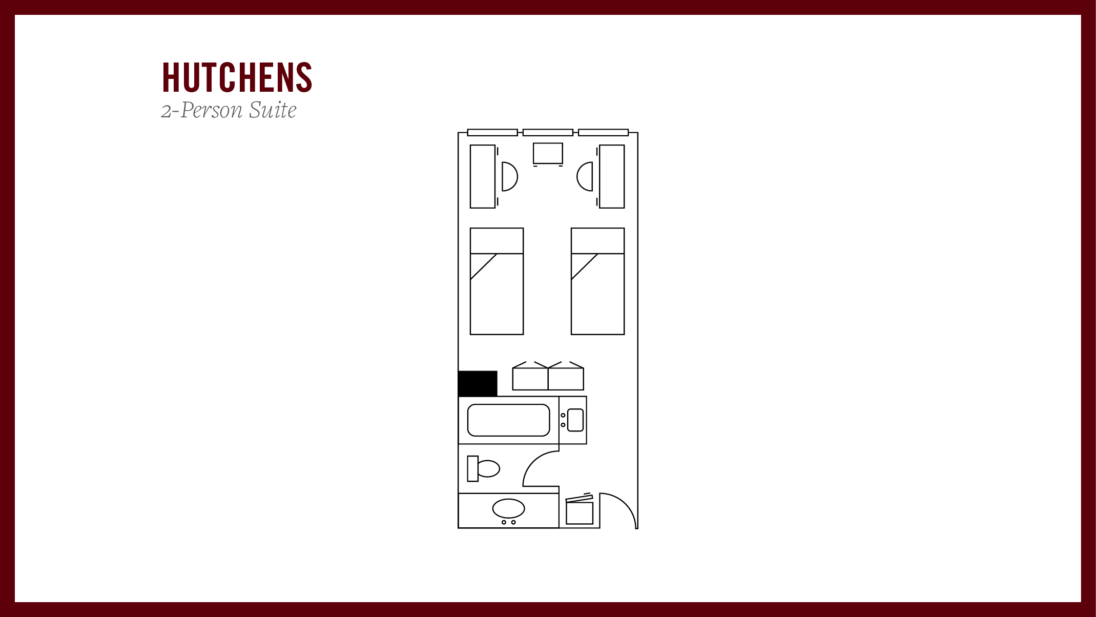 Hutchens House 2-person suite layout