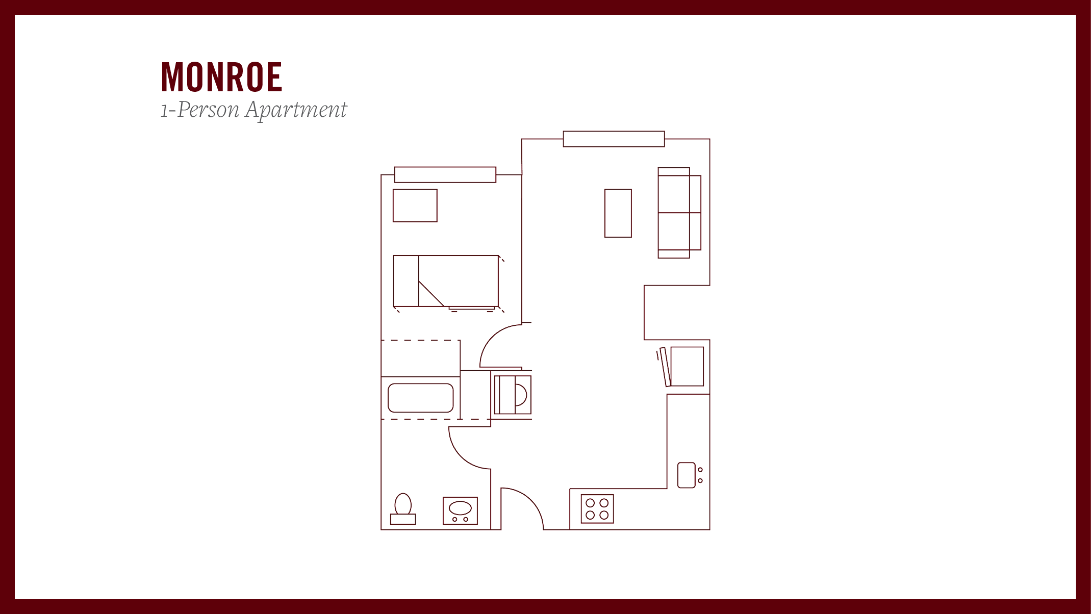 Monroe 1-person Apartment