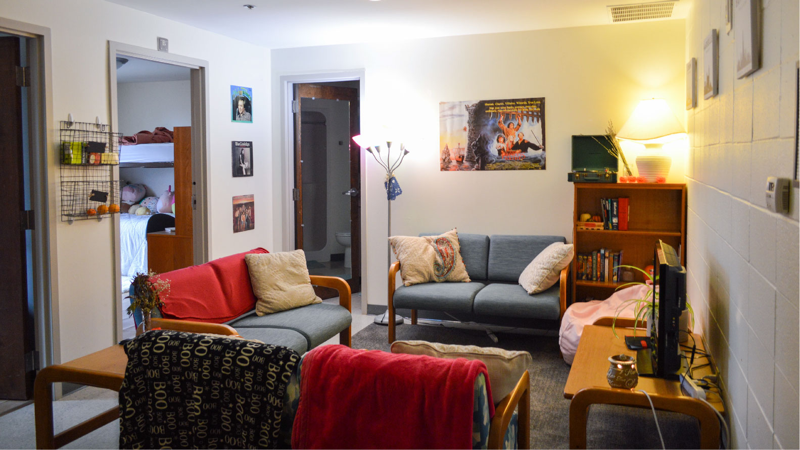 living room with couches and coffee table