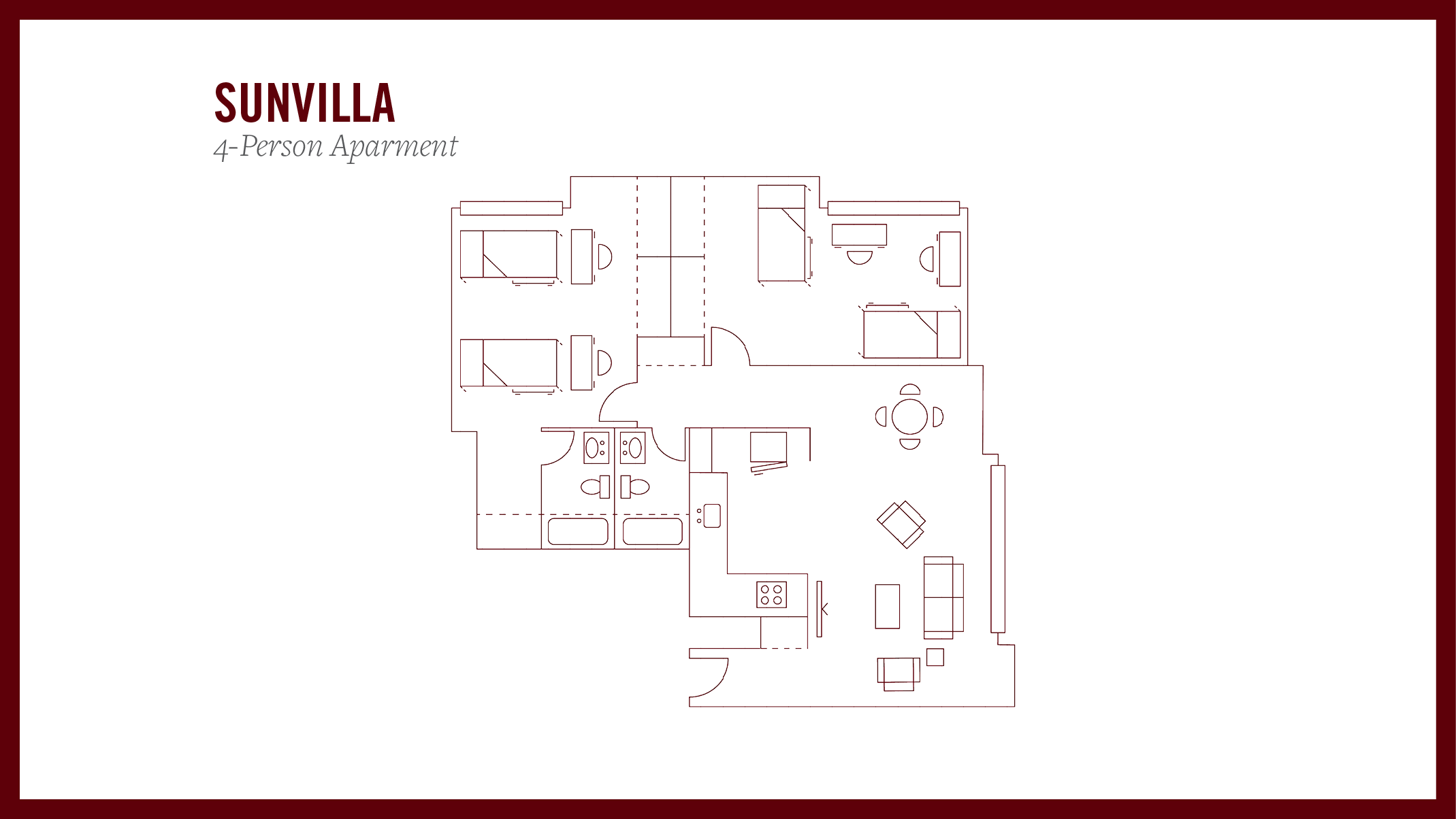Sunvilla 4-person apartment