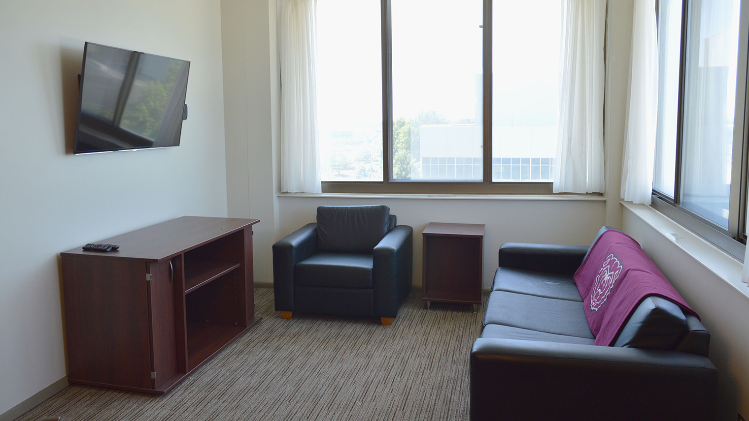 living room with tv stand tv couch in table and chair